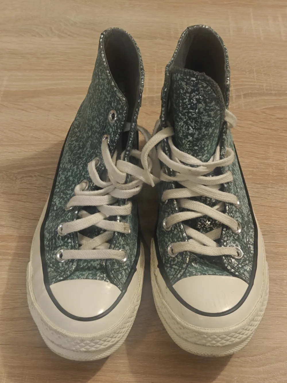 Womens Converse Chuck 70 HI Glitter A10097C - Newtrail Teal/Egret/Black